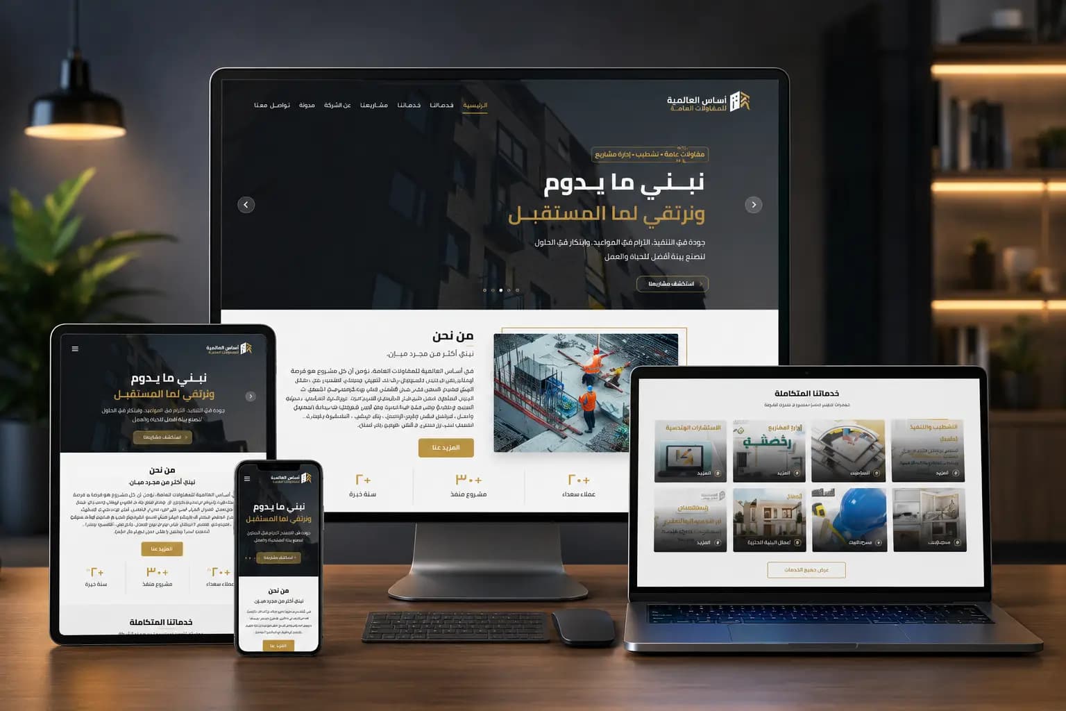 صورة مشروع موقع مقاولات